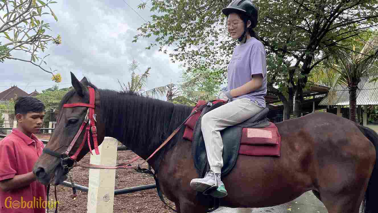 Aktivitas edukatif Bali horse riding untuk anak-anak